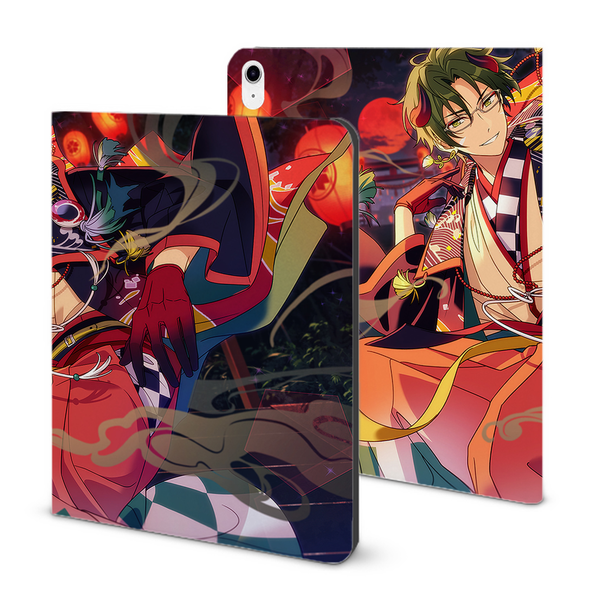 （画像用） あんさんぶるスターズ! Ensemble Stars IPad ケース ブック型 PUレザー TPU 耐衝撃 軽量 薄型 ペン収納なし 全面保護 IPad 各モデル対応